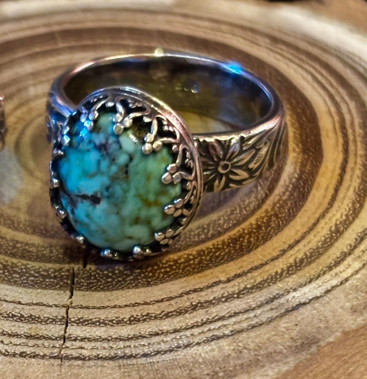 “Corazón del Bosque” - New Lander Variscite Ring