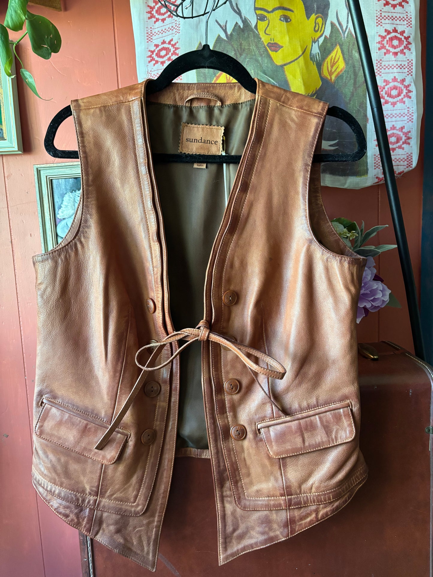 Sundance Lorena Leather Vest