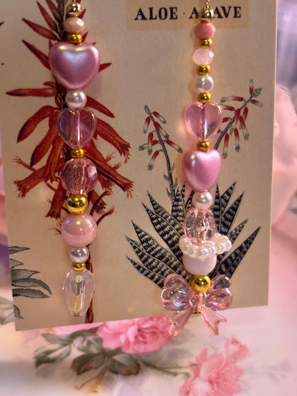 Coquette mismatched earrings