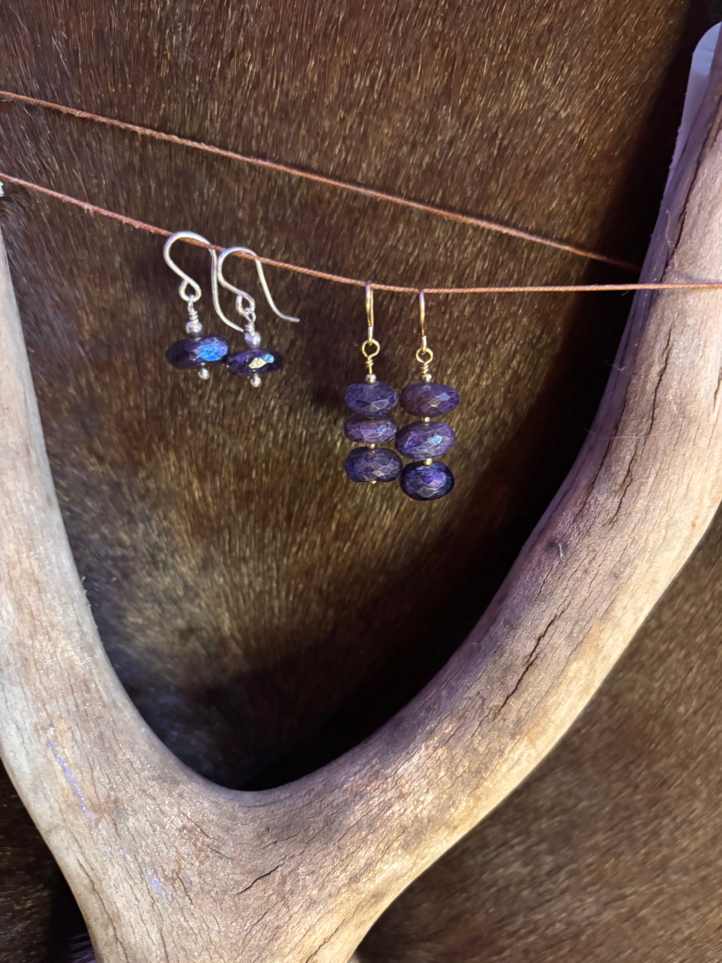 Star Lace Dew Drop Earrings
