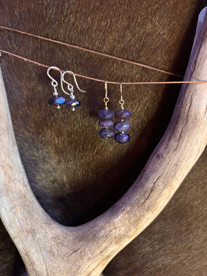 Star Lace Dew Drop Earrings
