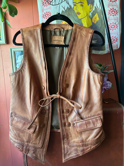 Sundance Lorena Leather Vest