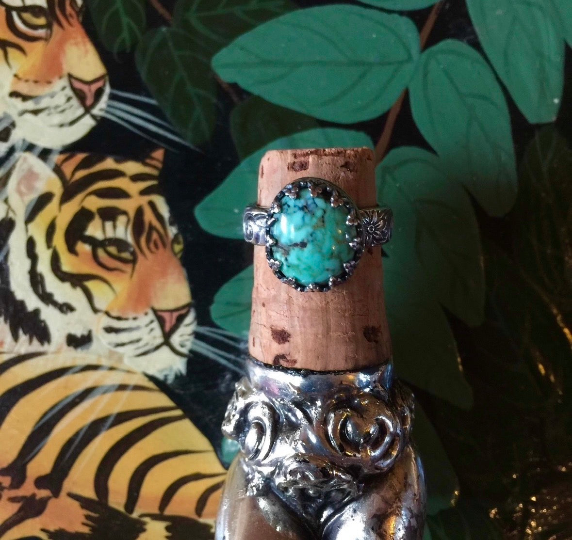 “Corazón del Bosque” - New Lander Variscite Ring