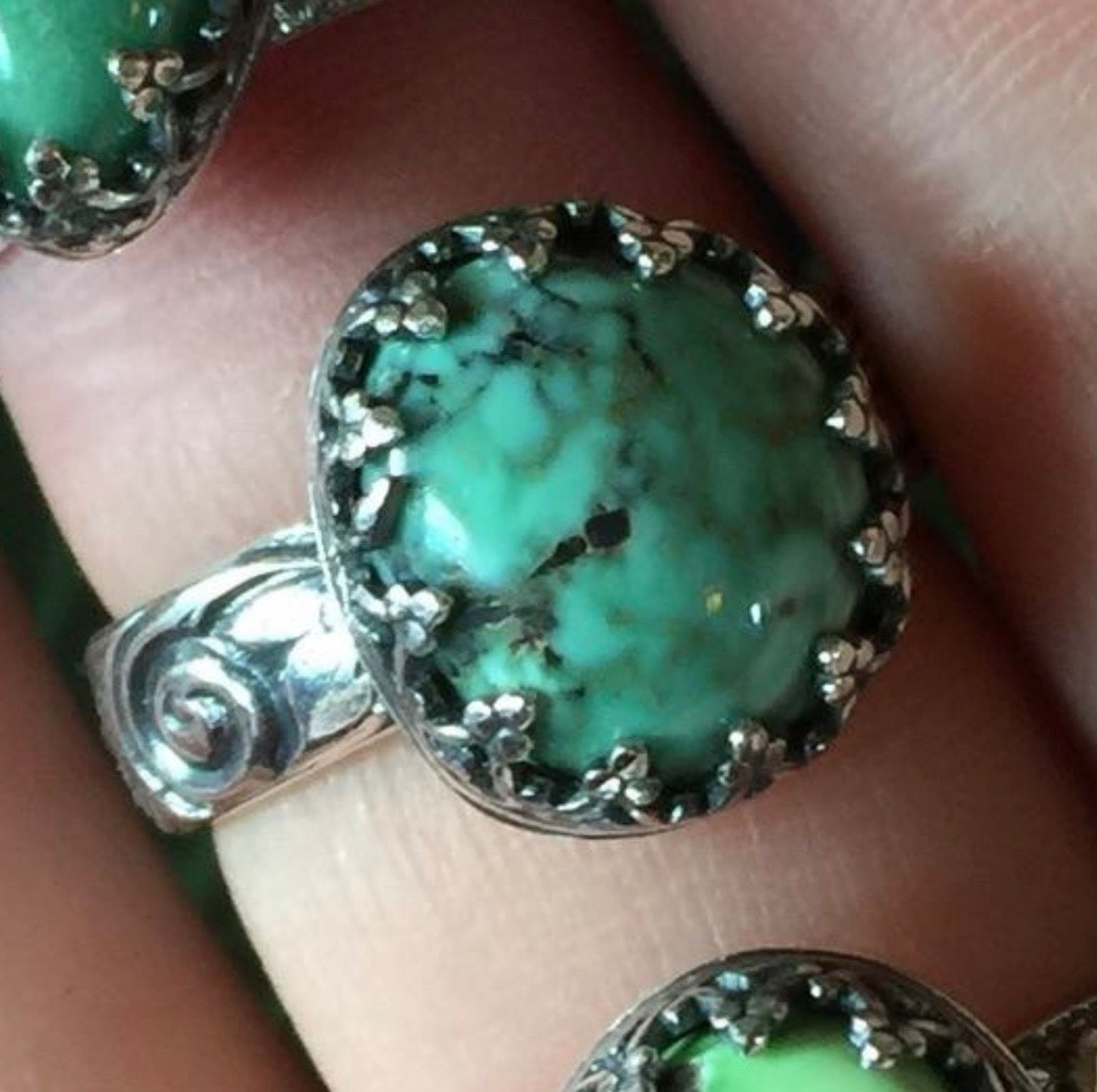 “Corazón del Bosque” - New Lander Variscite Ring