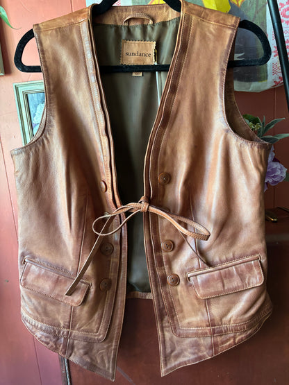 Sundance Lorena Leather Vest